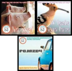 Symultaniczno-sekwencyjna nauka czytania: Na wsi + W lesie i na łące + Pojazdy ZESTAW