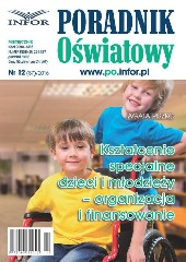 Kształcenie specjalne dzieci i młodzieży organizacja i finansowanie Poradnik Oświatowy 12/16