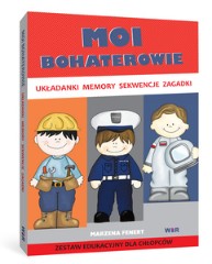 MOI BOHATEROWIE Zestaw edukacyjny dla chłopców (Układanki memory sekwencje zagadki)