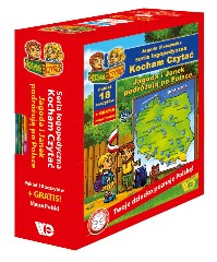 Kocham Czytać Pakiet 18 zeszytów (31-48) + GRATIS dwustronna kolorowa mapa Polski