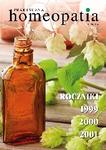 Homeopatia Praktyczna roczniki - 1999-2001