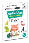 Bazgraki piszą po śladzie Literki Kapitan Nauka