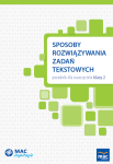 Sposoby rozwiązywania zadań tekstowych. Poradnik