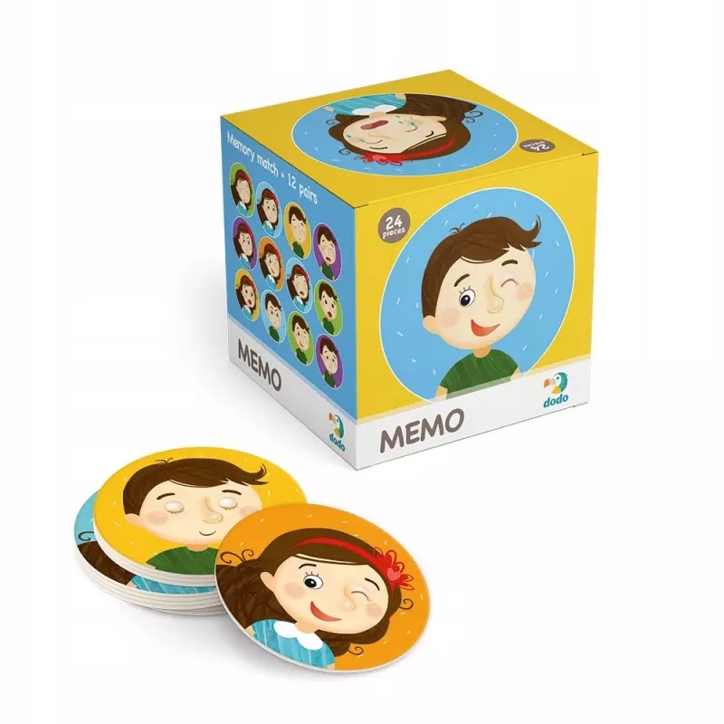 Gra Emocje Mini Memo 24 elementy MIX 3+