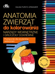 Anatomia zwierząt do kolorowania Narządy wewnętrzne i gruczoły dokrewne