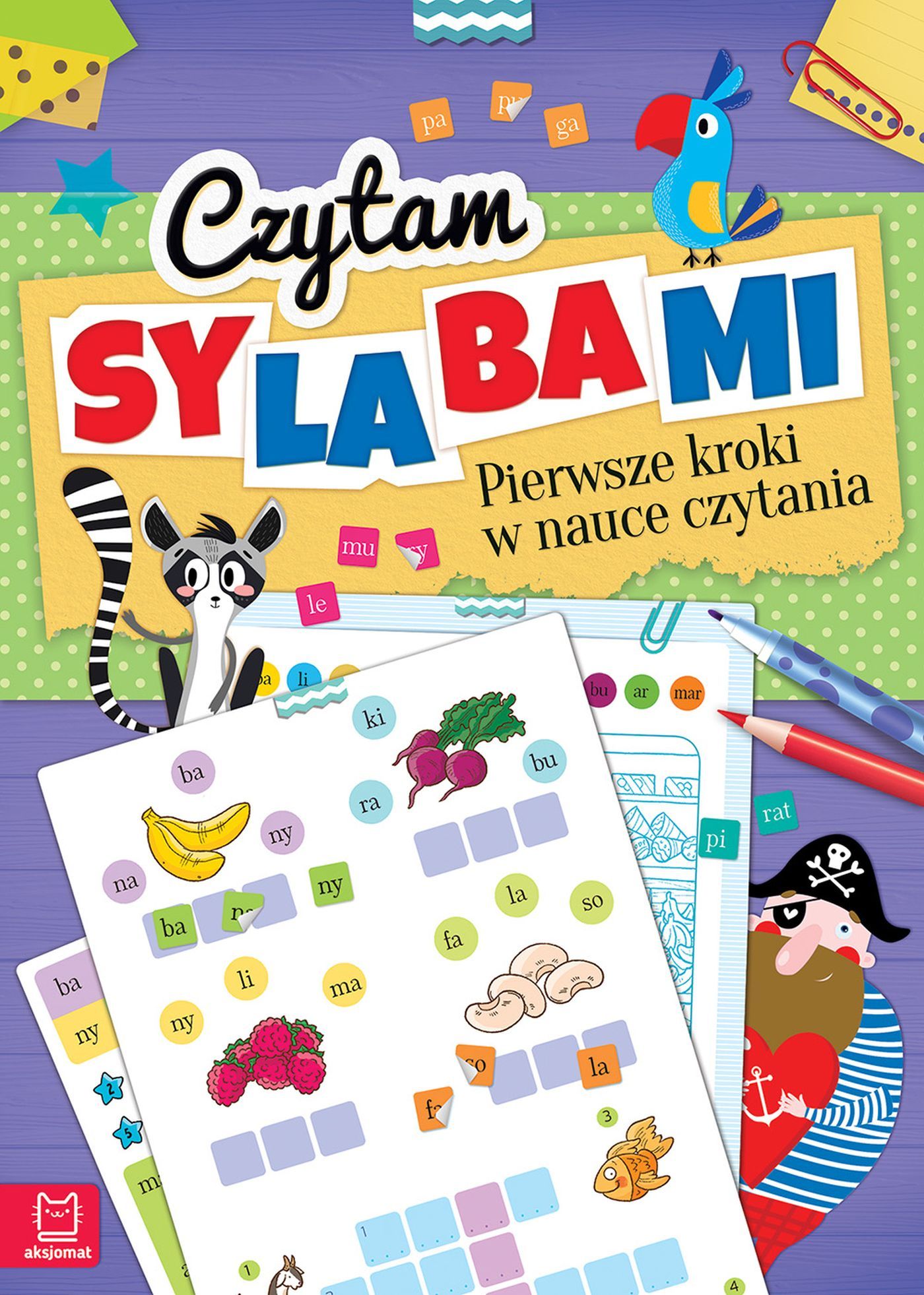 Czytam sylabami Pierwsze kroki w nauce czytania - z naklejkami Wydanie IV
