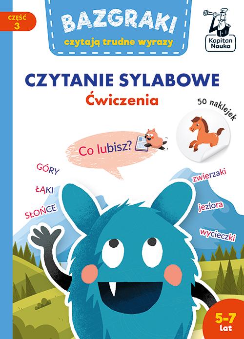 Bazgraki czytają trudne wyrazy Czytanie sylabowe Ćwiczenia Kapitan Nauka