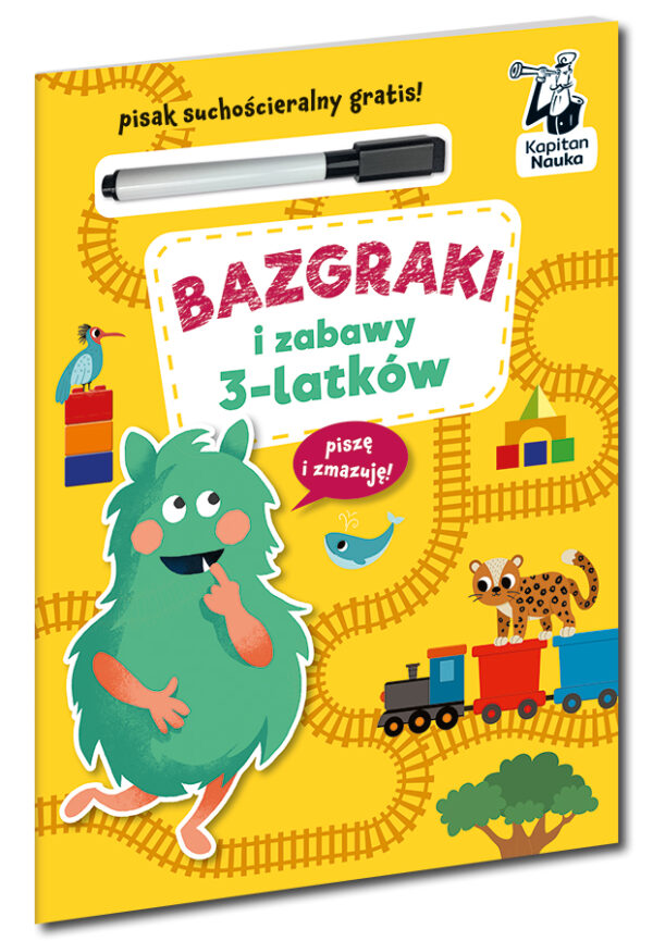 Bazgraki i zabawy 3-latków Kapitan Nauka