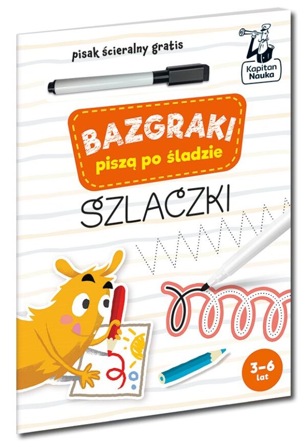 Bazgraki piszą po śladzie Szlaczki Kapitan Nauka