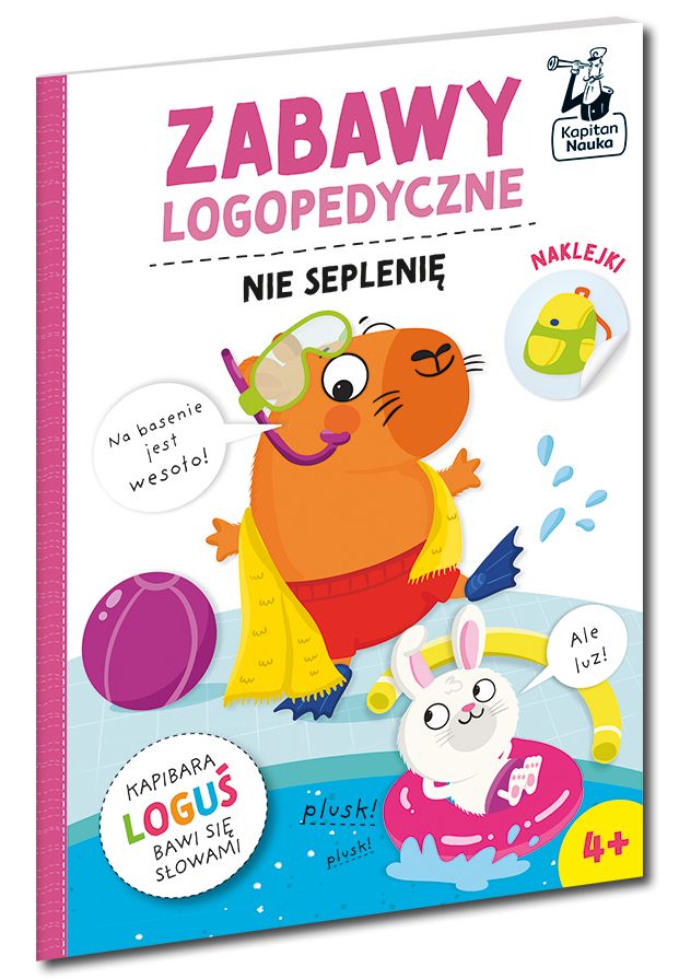 Nie seplenię Kapitan Nauka Zabawy logopedyczne Kapibara Loguś