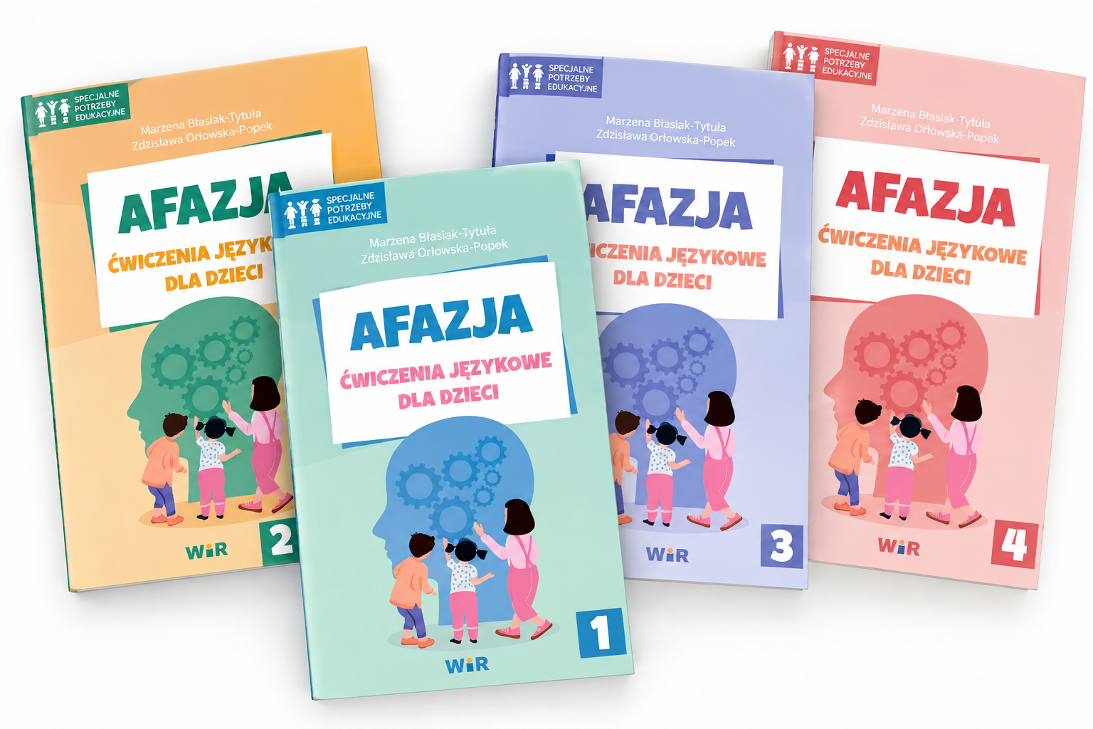 Afazja Ćwiczenia językowe dla dzieci Część 1-4 KOMPLET
